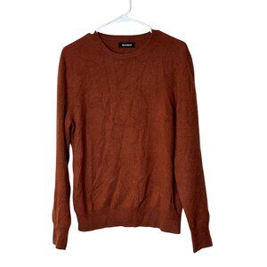 Naadam Rust Cashmere Pullover Sweater Womens M Medium Soft Cozy